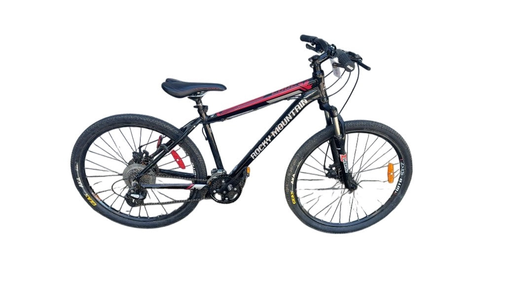 Rocky Mountain Edge Mountain Bike Black/Red 15" Frame 26" Wheels Good Condition