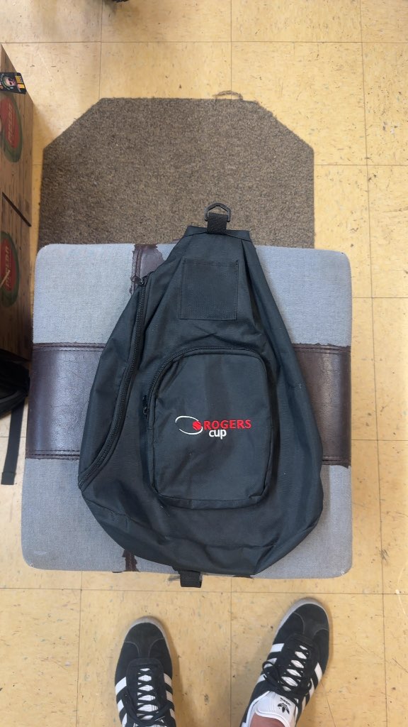 Rogers Cup Tennis Racket Sling Bag Black