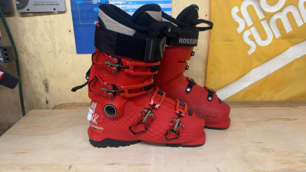 Rossignol Kids Alltrack Ski Boots Red Used Size 23.5