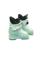 Salomon Junior Ski Boots Mint Green Used Size 15.5