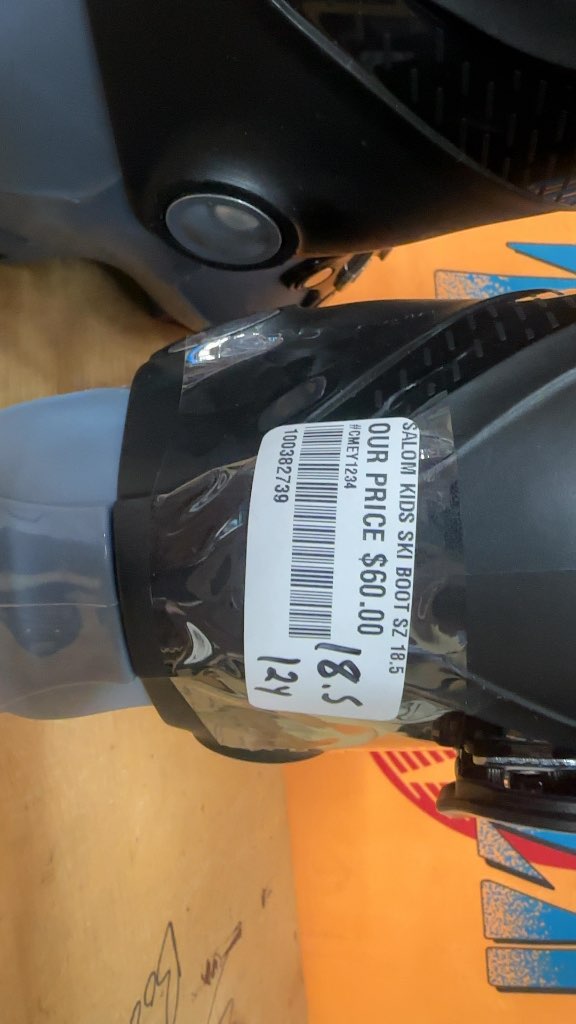 Salomon Kids Ski Boots T2 Blue/Black Used Size 18.5