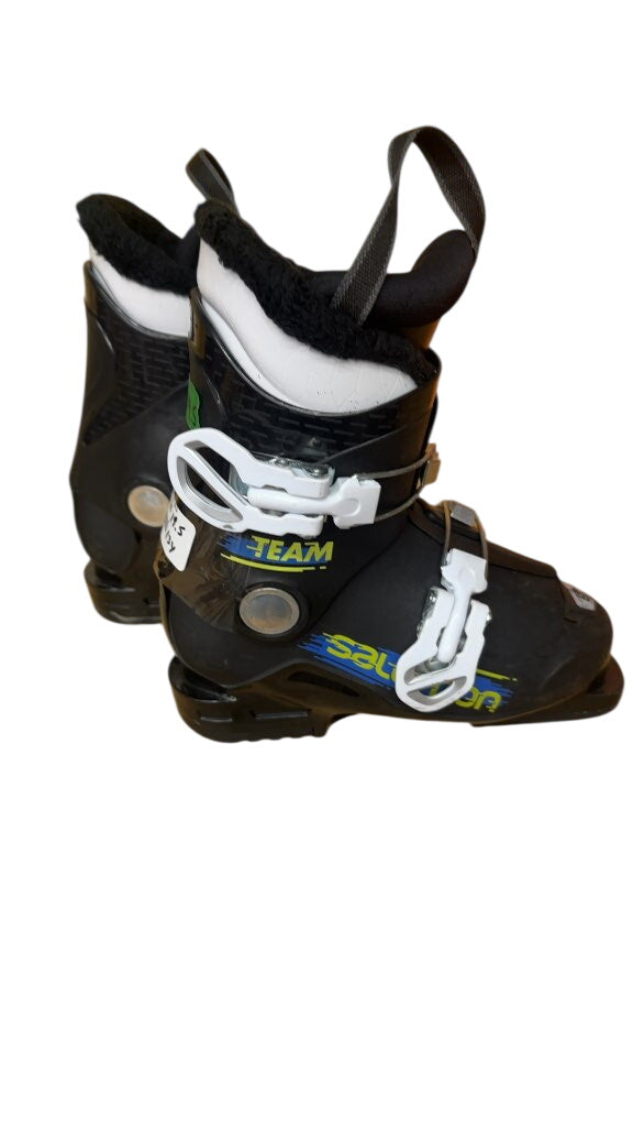 Salomon Kids Ski Boots Team Black Used Size 19.5