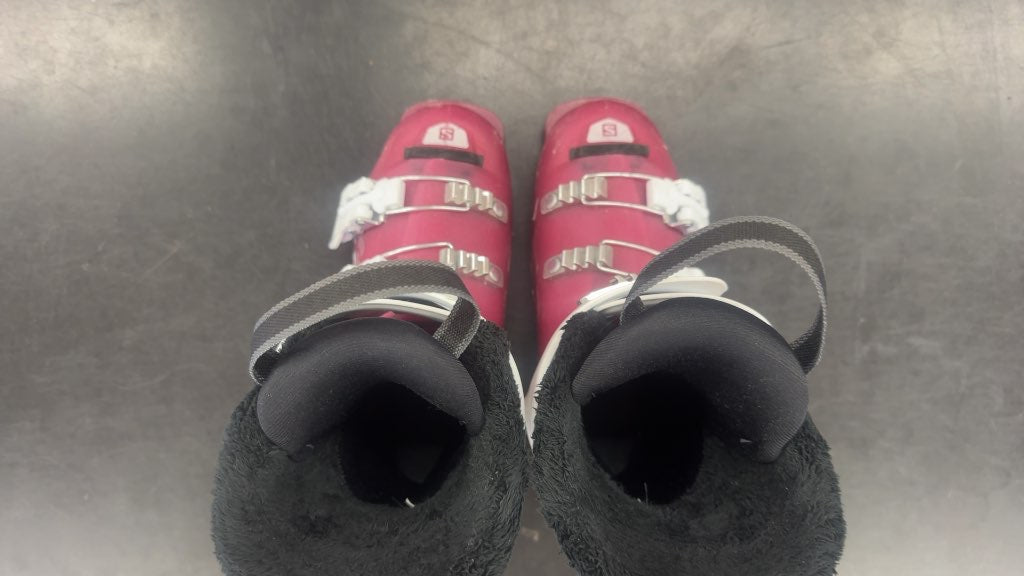 Salomon Ski Boots Pink/White Used Size 22.5