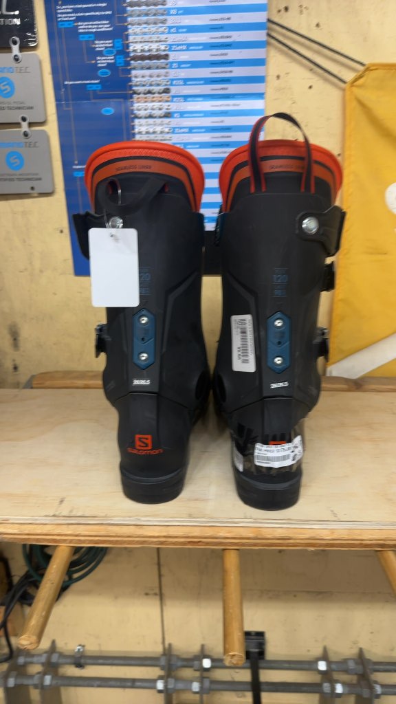 Salomon S/MAX 120 Ski Boots Used Size 26.5