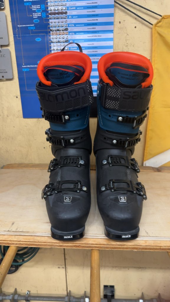 Salomon S/MAX 120 Ski Boots Used Size 26.5