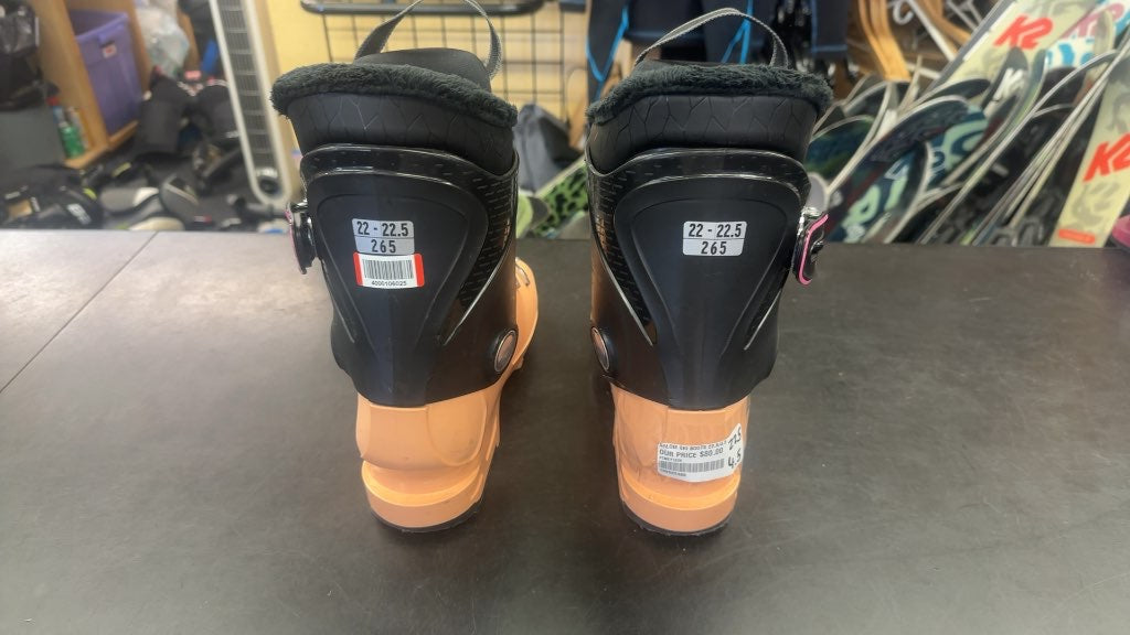 Salomon T3 Junior Ski Boots Orange/Black Good Condition Size 22.5