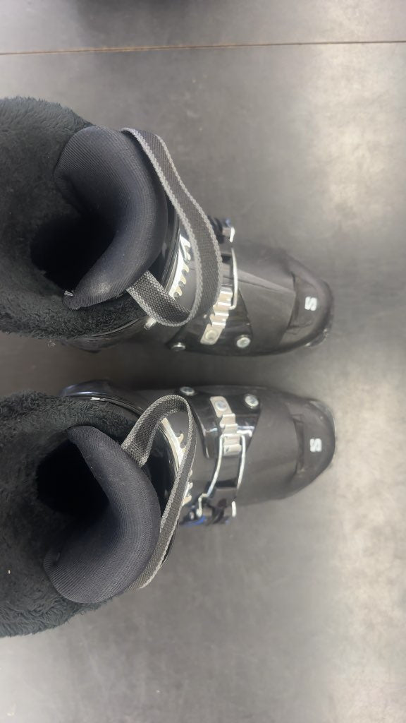 Salomon Team AM Junior Ski Boots Black Used Size 21.5