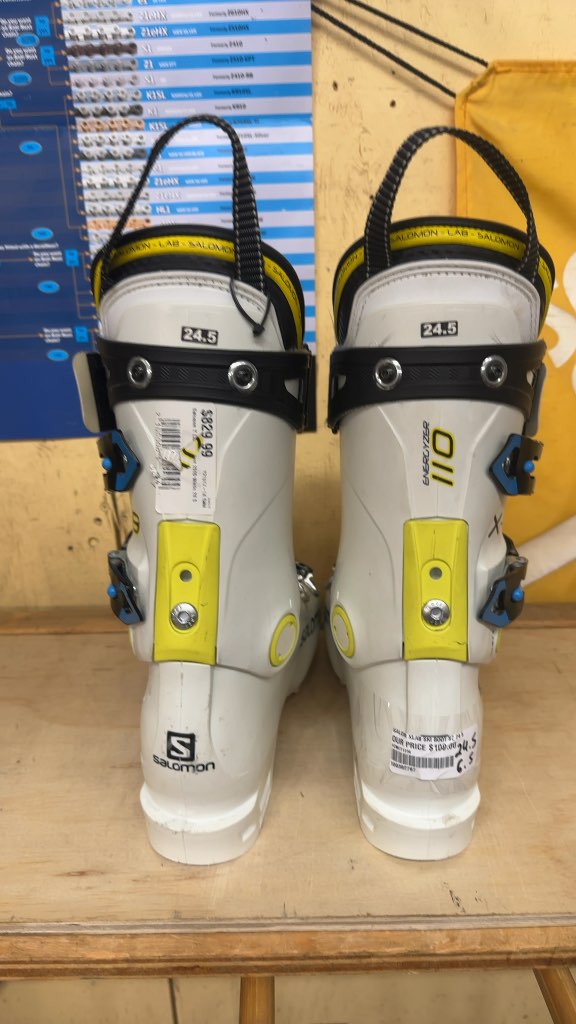Salomon X-LAB 110 Ski Boots Used Size 24.5