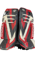 Sher-Wood Goalie Pads 3000 Red/Black/White Used 28"