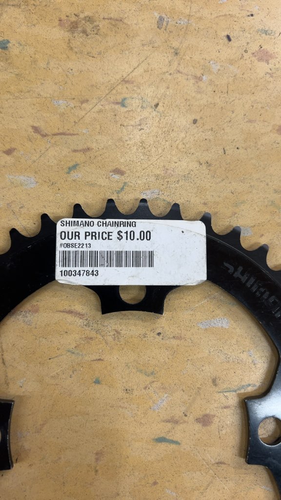 Shimano 42T 4-Bolt Bicycle Chainring Black