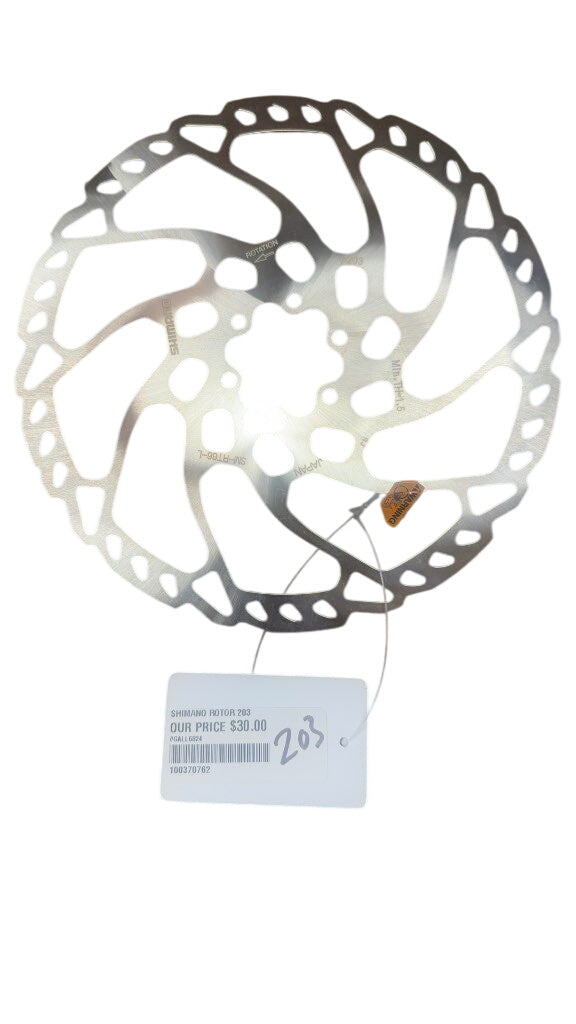 Shimano Disc Brake Rotor SM-RT66-L 6-Bolt Used 203mm