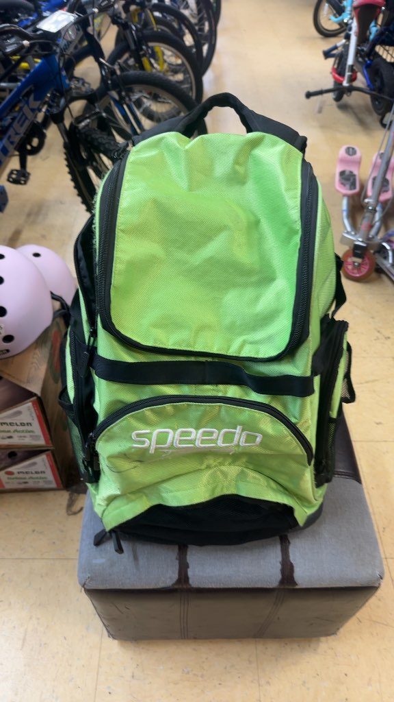 Speedo Teamster 35L Swim Backpack Lime Green Used