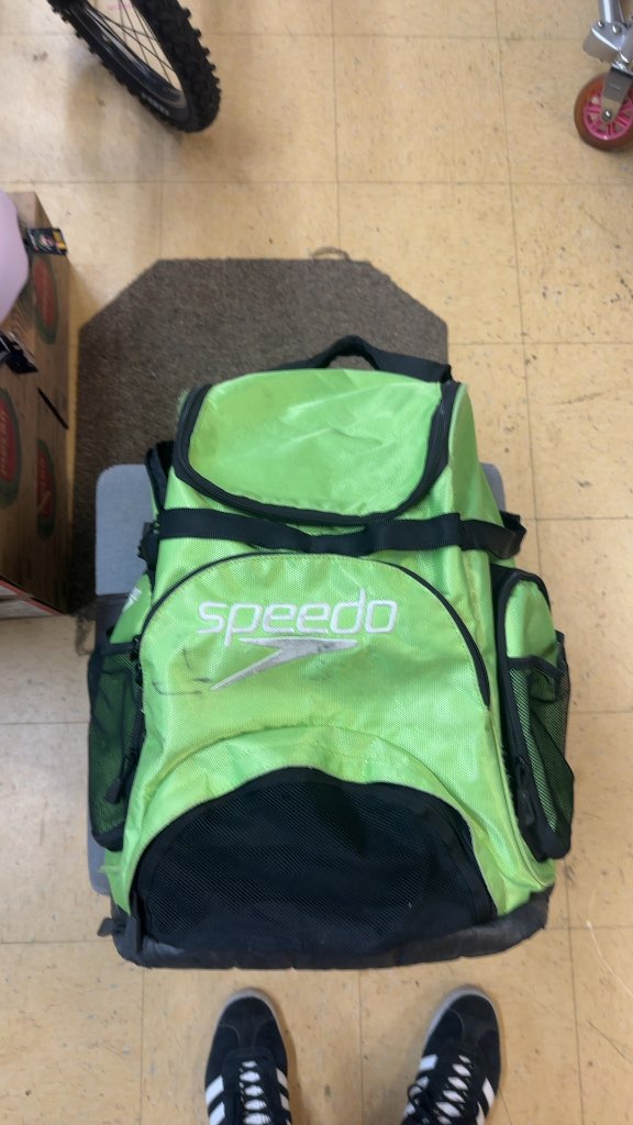 Speedo Teamster 35L Swim Backpack Lime Green Used