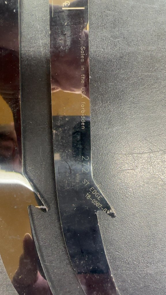 STEP Blacksteel Hockey Skate Runners ST Edge Used 272-lots of steel left on them
