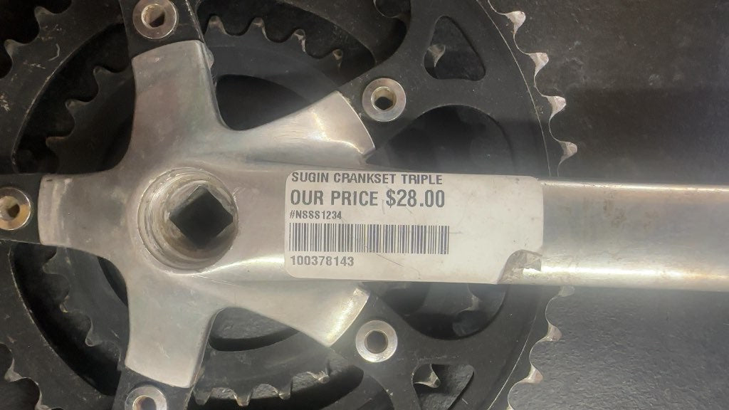 Sugino Triple Crankset Square Taper Used