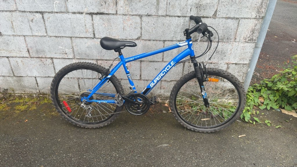 Supercycle Mountain Bike Nitro XT Blue Good Condition 24"