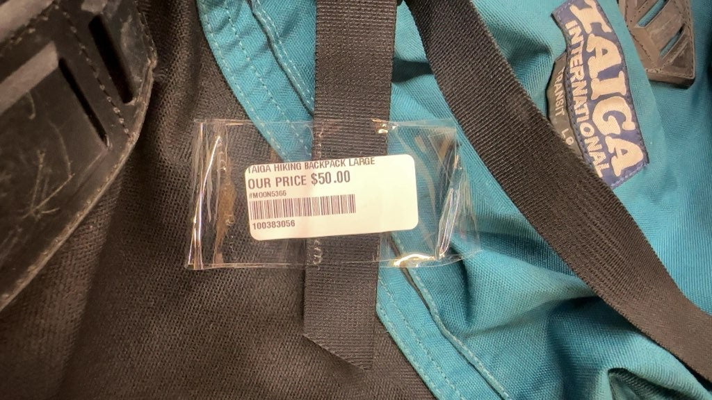 Taiga International Hiking Backpack Transit LG Teal/Black Used Large