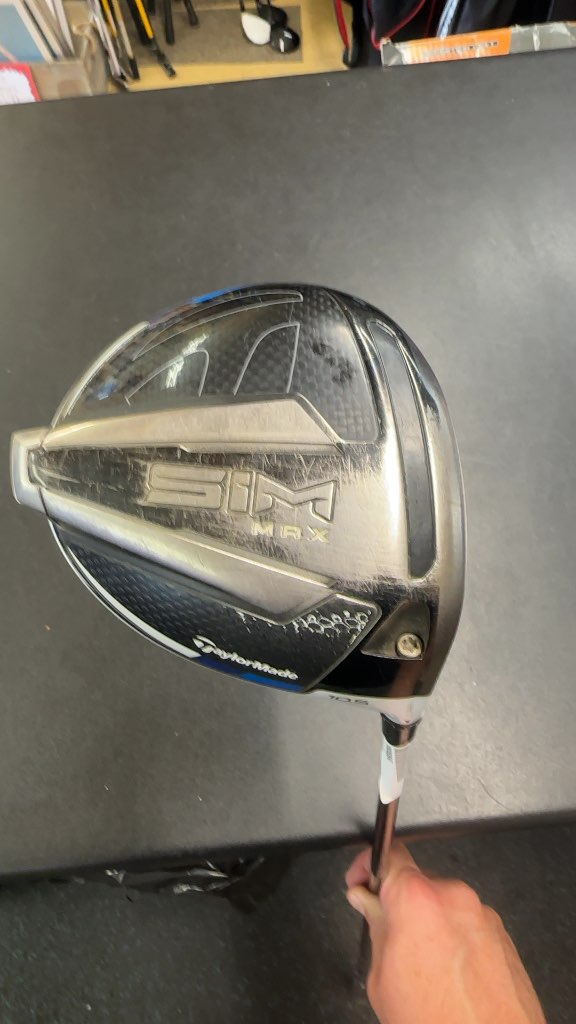 TaylorMade Golf Driver SIM MAX 10.5° Used