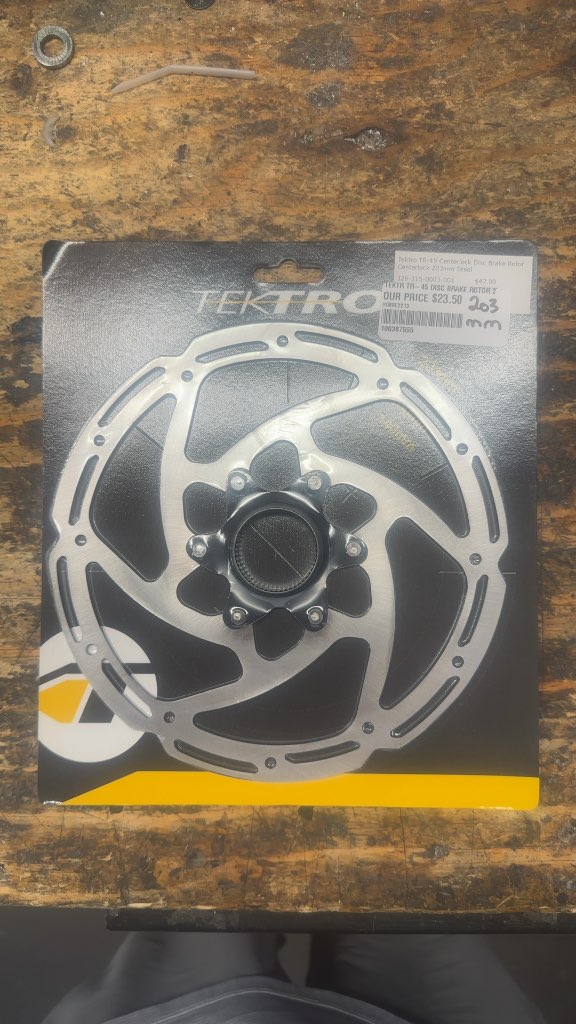 Tektro Disc Brake Rotor TR-45 Centerlock New 203mm