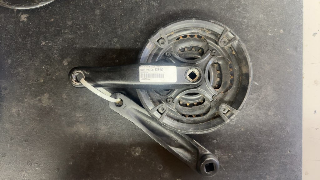 Triple Crankset Square Taper Used 170mm