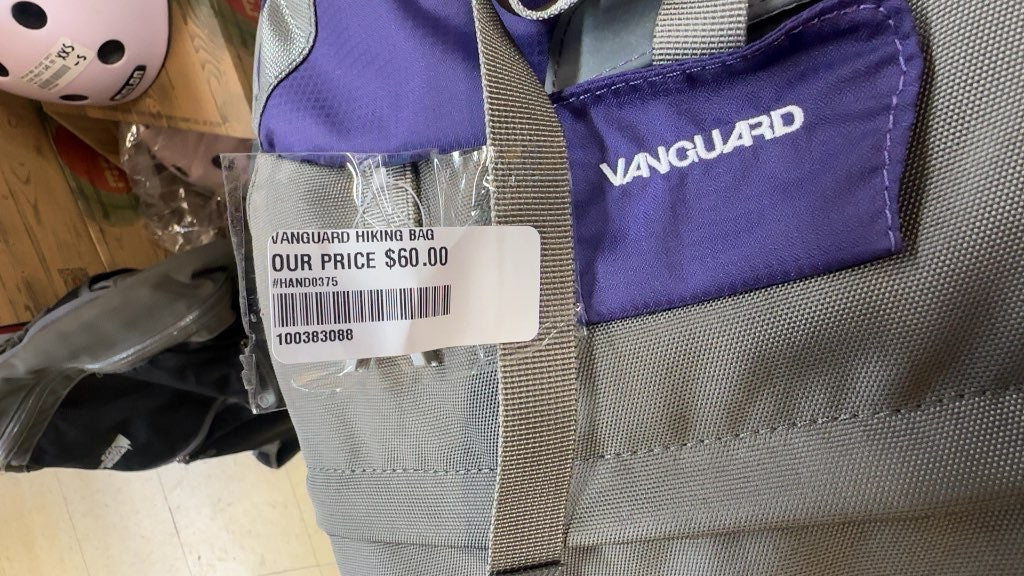 Vanguard Hiking Backpack Grey and Purple Used