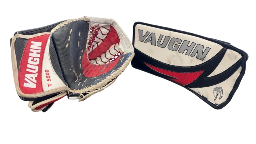 Vaughn T 5500 Catcher and Velocity Blocker Goalie Set - Used