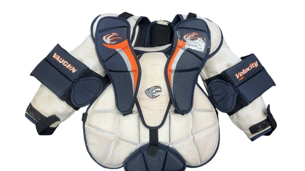 Vaughn Velocity 7100 Junior Goalie Chest and Arm Protector - Used - M/L