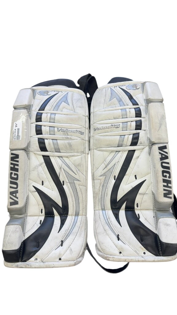 Vaughn Velocity V4 Goalie Leg Pads Used 22"