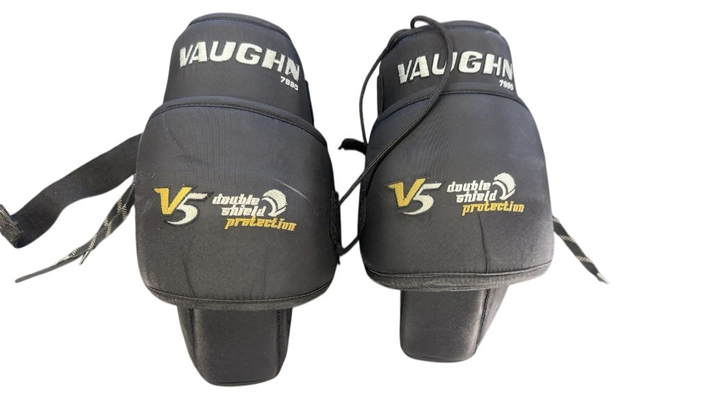 Vaughn Velocity V5 7990 Goalie Knee Guards - Used