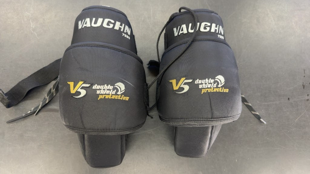 Vaughn Velocity V5 7990 Goalie Knee Guards - Used