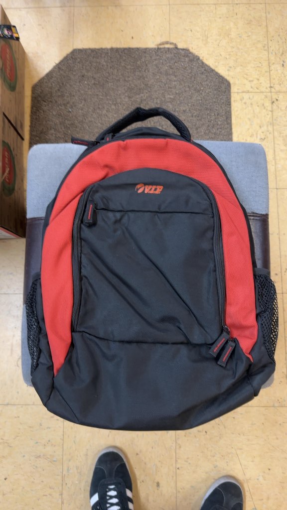 VIP Backpack STAE4502 Black and Red Good Condition