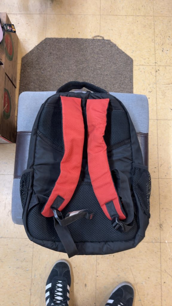 VIP Backpack STAE4502 Black and Red Good Condition