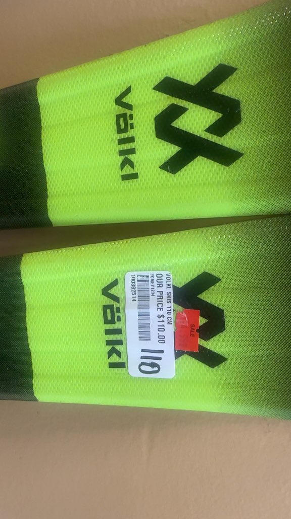 Volkl Skis Deacon JR Green/Black Used 110cm