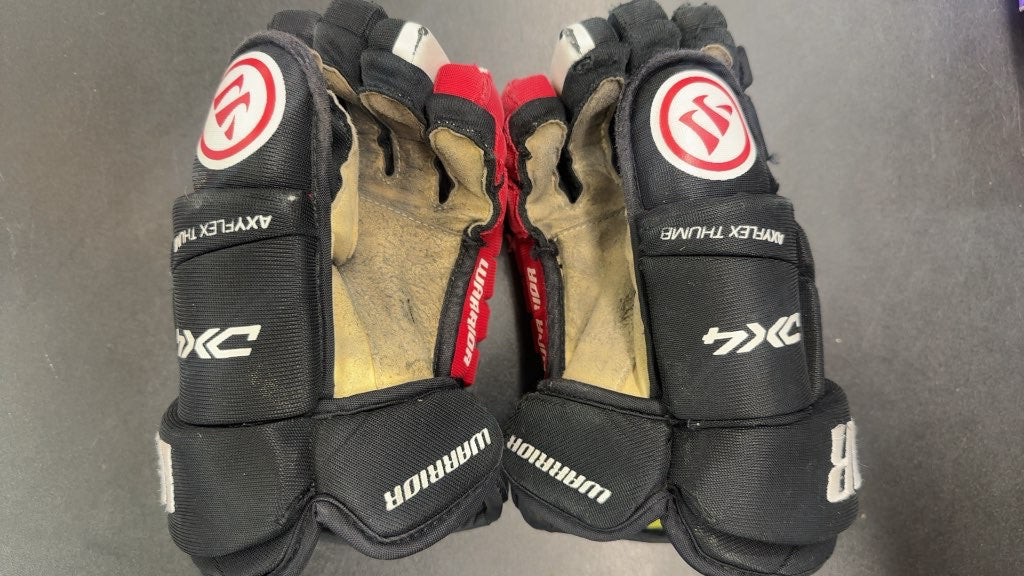 Warrior Hockey Gloves Alpha DX4 Black/Red/White Used 11"