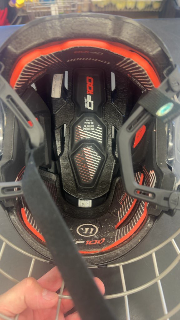 Warrior Hockey Helmet Covert CF 100 with Cage Black Medium
