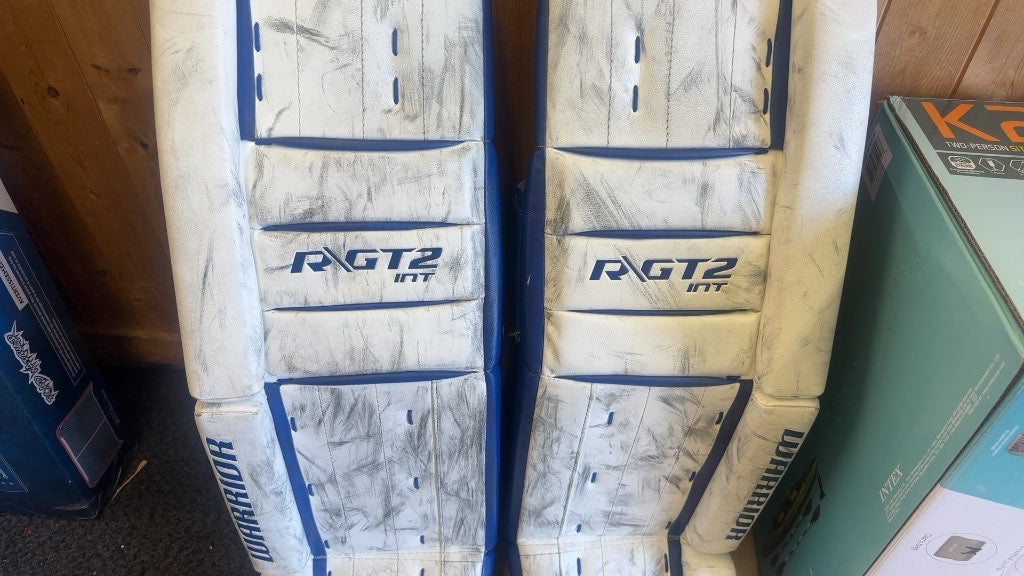 Warrior Ritual G2 INT Goalie Leg Pads Used 32+1"