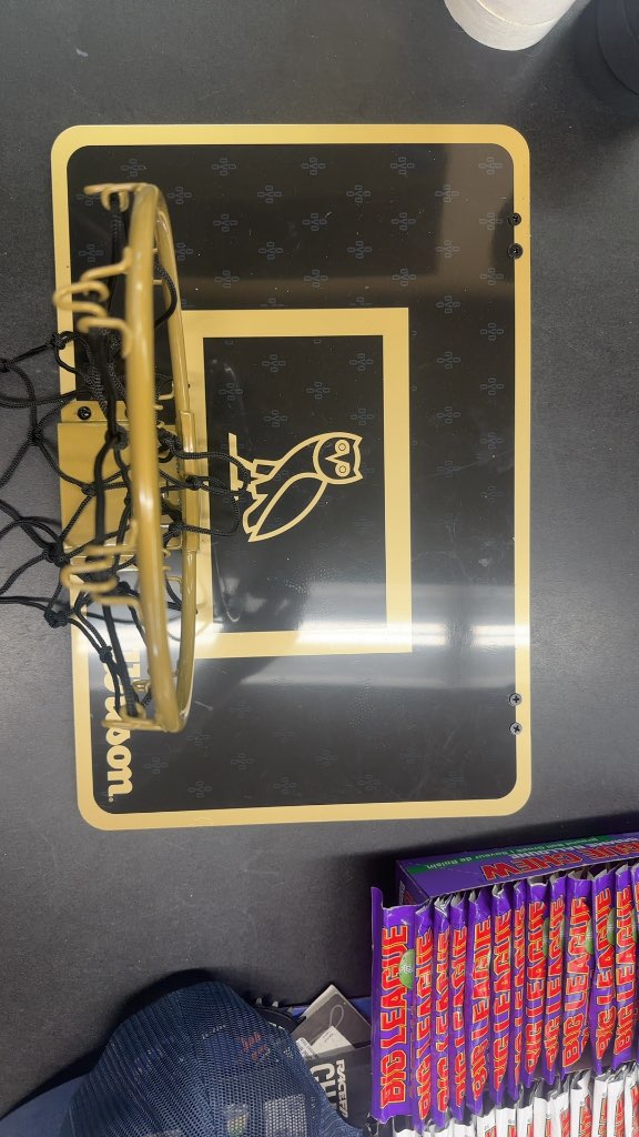 Wilson x OVO Mini Basketball Hoop Black/Gold Good Condition ( no ball)