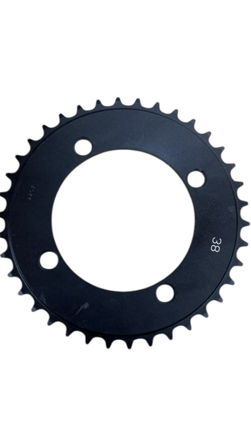 38T 4-Bolt Bicycle Chainring Black