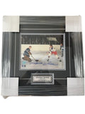 AJ Sports World Framed Autographed Photo Johnny Bower & Jean Ratelle Original Six Era Excellent Condition