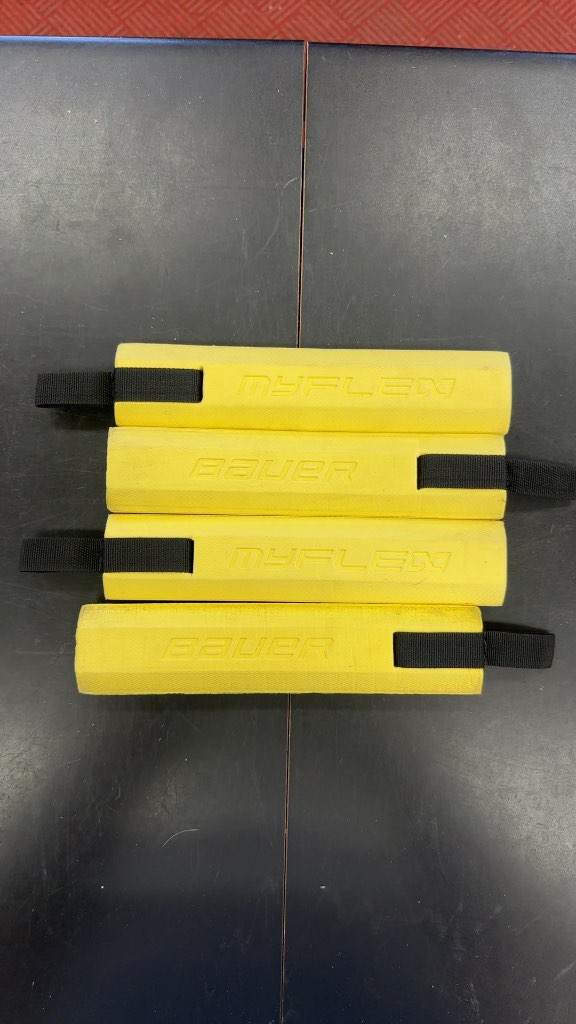 Bauer MyFlex Goalie Pad Inserts Yellow Used