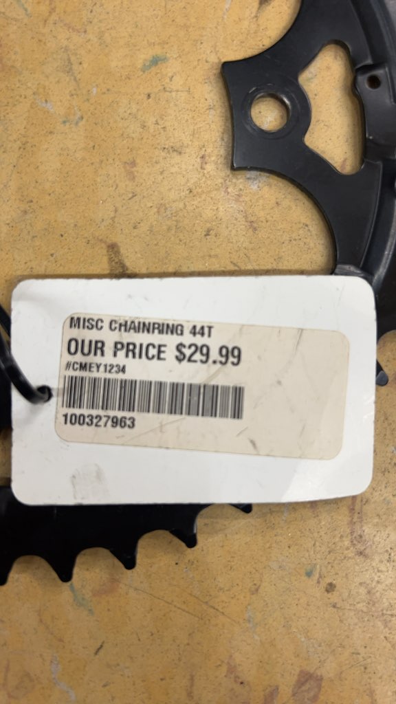 Bike Chainring JK-120 4-Bolt 44T Black