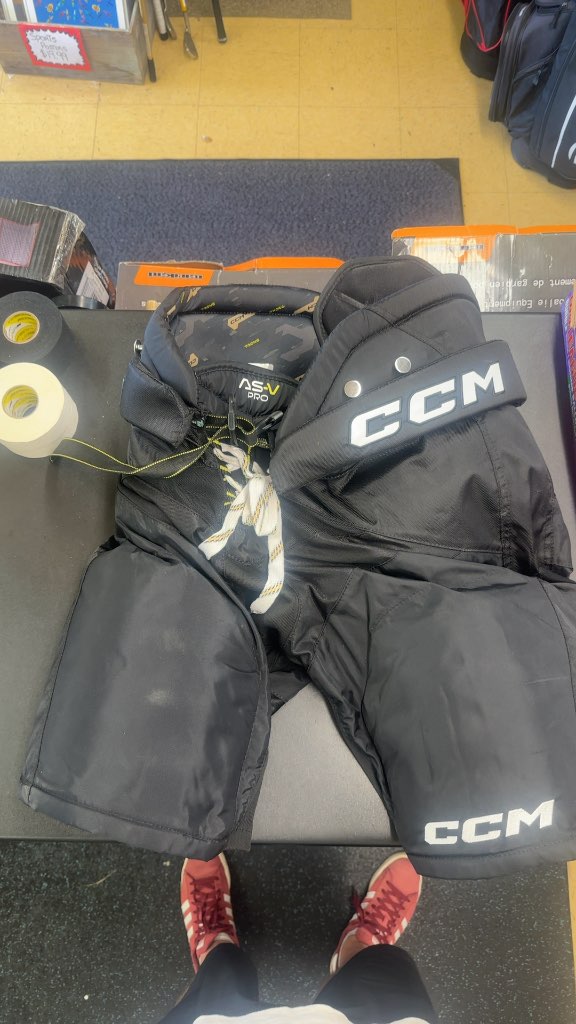 CCM Tacks AS-V Pro Hockey Pants Senior Large Black Used