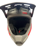 iXS Trigger FF Full Face Mountain Bike Helmet Grey/Red Good Condition M/L