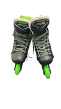 Mission Lil' Ripper Inline Hockey Skates Black/Green Used Size Y11-Y12