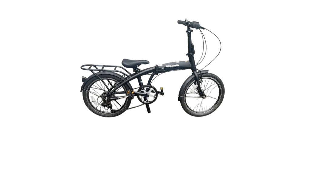 Raleigh Flex 2.0 Folding Bike Black Used 20"