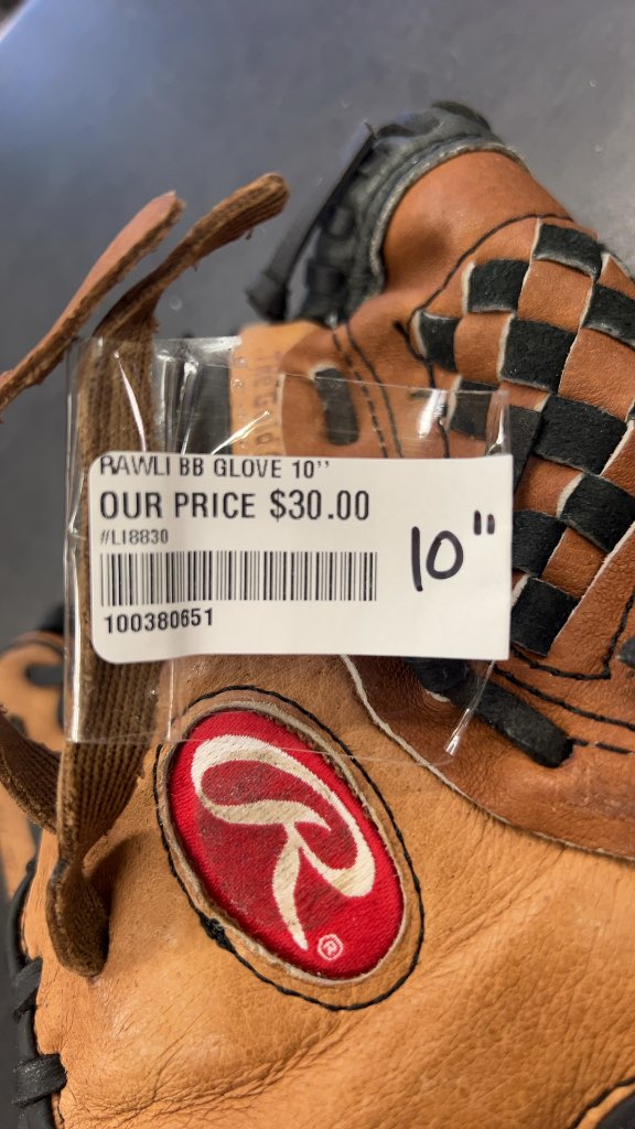 Rawlings Baseball Glove PP100MB All Leather Shell 10"
