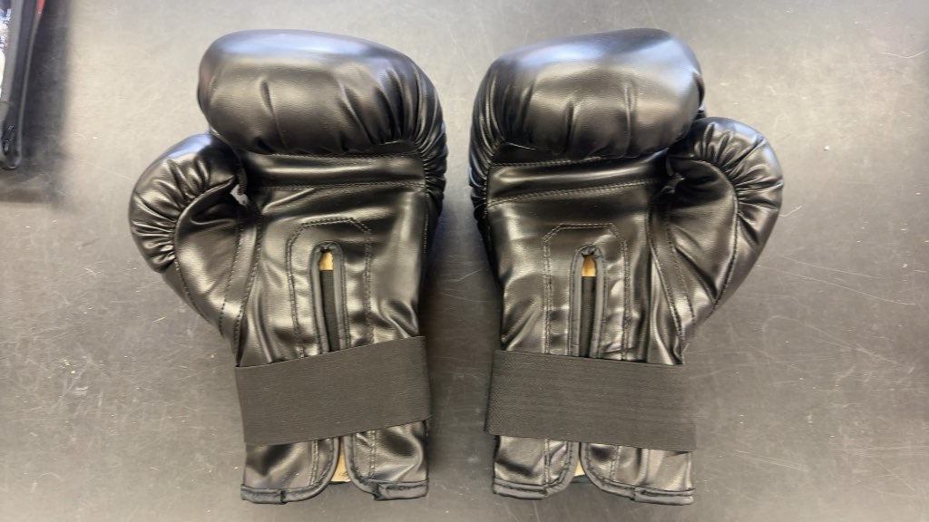 Sateen Boxing Gloves Champions Way of Life Black Good Condition 16oz