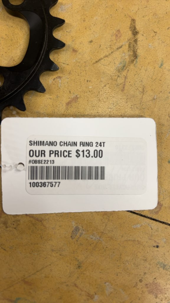 Shimano Chainring 24-AN Black 24T