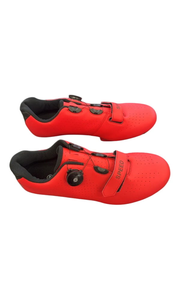 Speed Road Cycling Shoes Red Excellent Condition Size 9.5