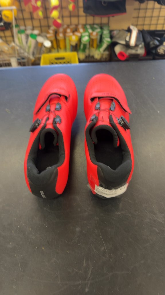 Speed Road Cycling Shoes Red Excellent Condition Size 9.5